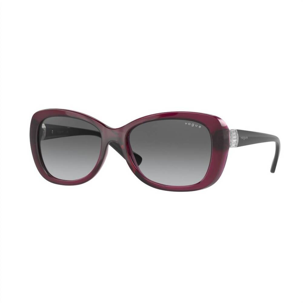 NEW VOGUE EYEWEAR women's vo 2943-sb sunglasses in burgundy red (grey lens)